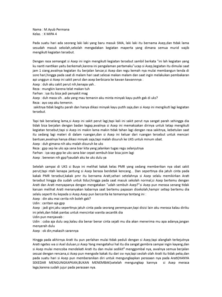 Kisah Yang Tidak Tahu Kebenaran Nya | PDF | Puisi