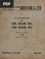 M26 and M45 Tank Medium SNL G-226 ORD9 1948 | PDF | Internal