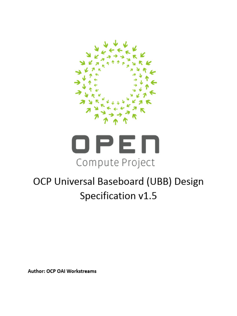 Universal Baseboard Design Specification v1p5 Final 20220223 PDF | PDF ...