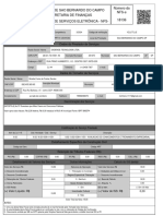 Municipio de Sao Bernardo Do Campo Secretaria de Finanças Nota Fiscal de Serviços Eletrônica - Nfs-Número Da NFS-e