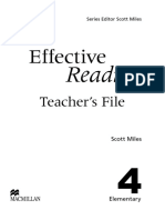 Effective Reading 4 Teacher File