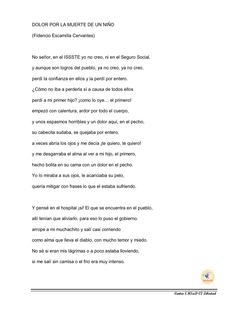Dolor Por La Muerte de Un Nino | PDF