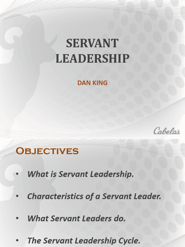 Servant Leadership Training Overview | PDF | Self-Improvement