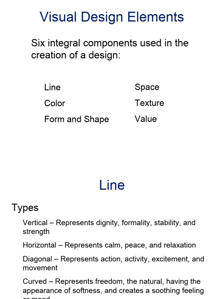 Key Elements of Visual Design Explained | PDF | Rhythm | Color