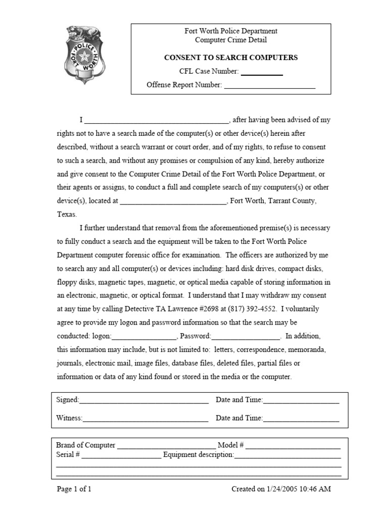 Consent to search computer pdf