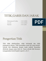 Titik, Garis Dan Jarak