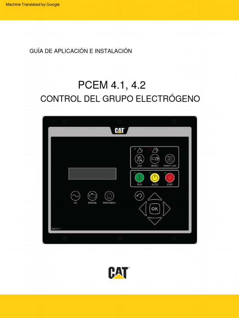 Manual Book Emcp 4 1 4 2 Generator Set C | PDF | Corriente continua