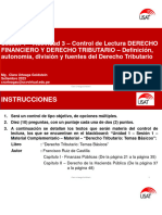 ACTIVIDAD 3 - Control de Lectura - Instrucciones