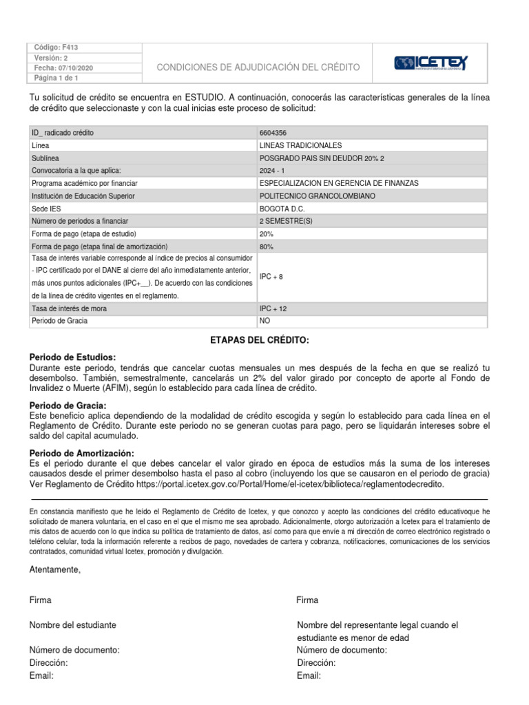 Condiciones Crédito Lendrock Simulador | PDF | Crédito | Finanzas y dinero