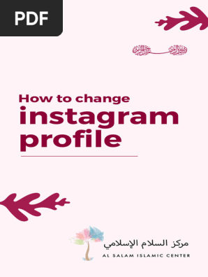 How to change  instagram  profile