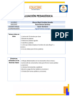 Ejemplo Evaluación Pedagógica