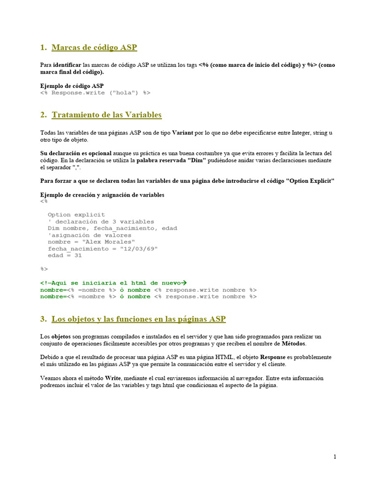 Manual De Asp Descargar Gratis Pdf Archivo De Computadora Cookie Http