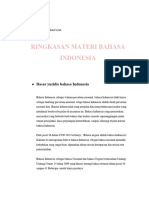 Ringkasan Materi Bahasa Indonesia