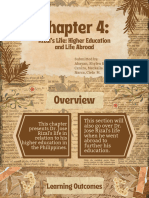 Chapter 4 - Rizal's Life Higher Education and Life Abroad