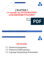 Chapter 3 - Numerical Integration and Differentiation