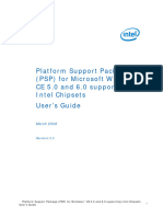 UserGuide WinCE50&60 BSP For IA Platforms