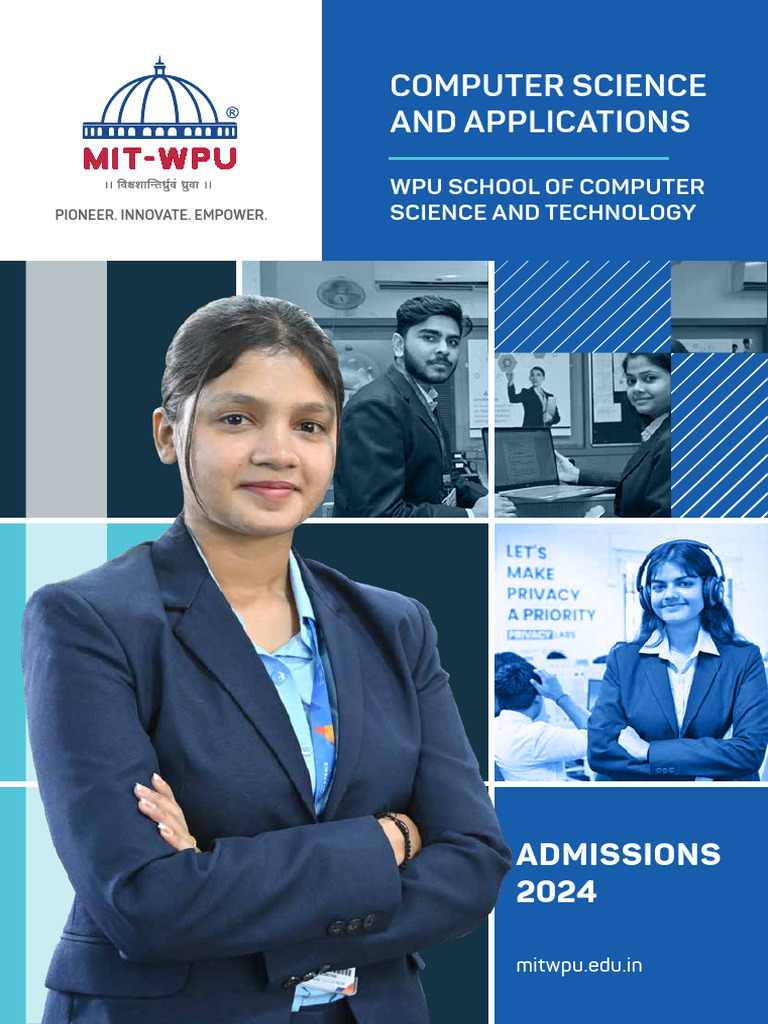 MIT-WPU Computer Science Admissions 2024 | PDF | Data Science | Big Data