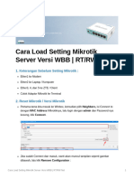 Cara - Load - Setting - Mikrotik - Server - Versi - WBB - RTRW - Net