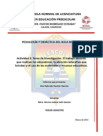 Escuela Normal de Licenciatura en Educación Preescolar: Pedagogía Y Didáctica Del Aula Multigrado