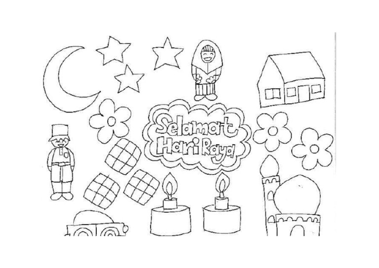 Mewarna Tahun 1 hari raya | PDF