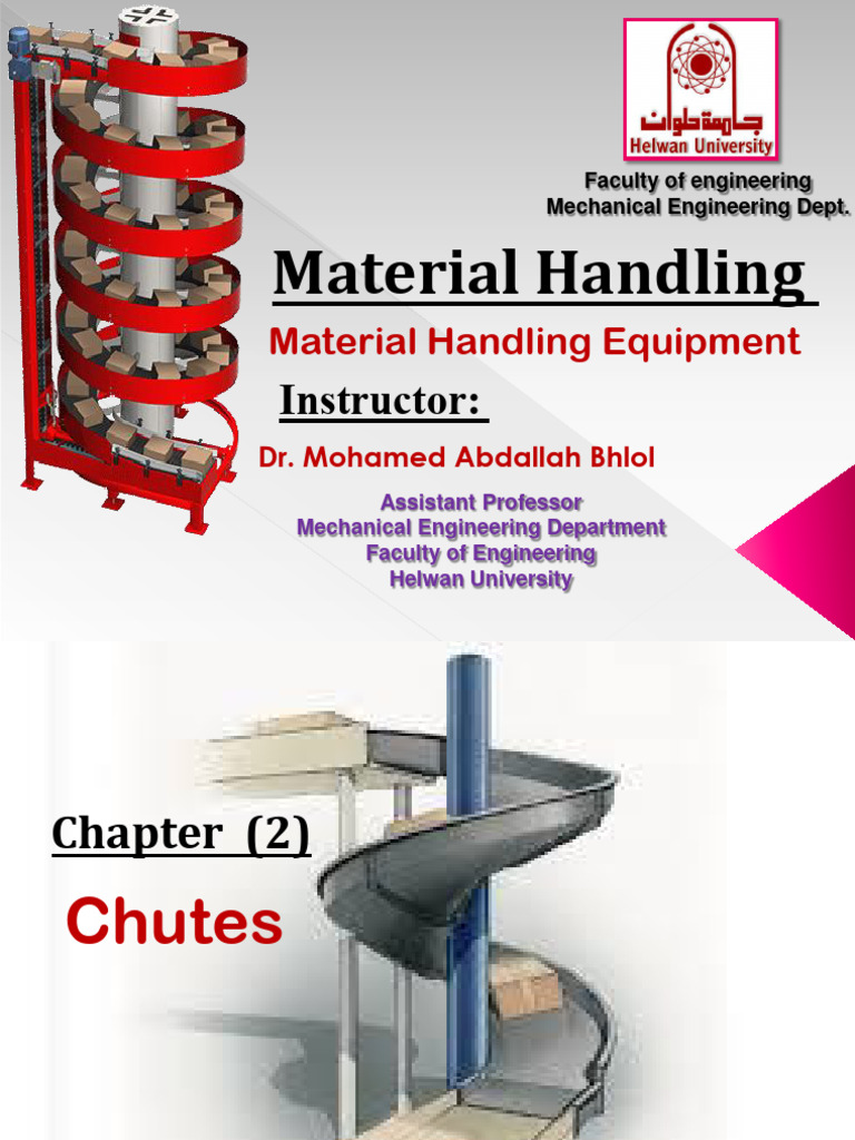 Chute Design and Calculations Guide | PDF | Teaching Methods ...