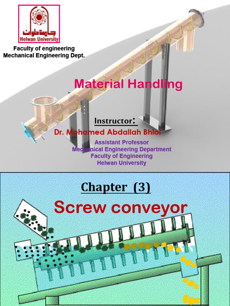 3 - Screw Conveyors | PDF | Mechanical Engineering