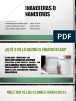 Razones Financieras o Índices Financieros