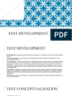 Test Development
