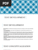 Test Development