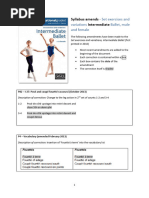 RAD Intermediate Ballet Syllabus Overview | PDF