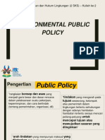 Minggu 2 Environmental Public Policy