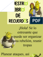 Libro de Recuerdos Shrek y Fiona