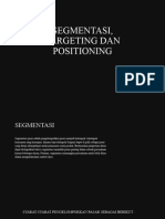 Segmentasi, Targeting Dan Positioning