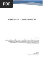 Human Resources Management Plan