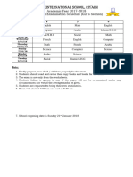 Exam Schedule 1st Term 4 - 6