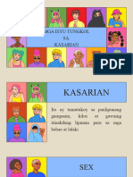 Isyu Hinggil Sa Kasarian