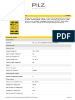 Pnoz 16 230vac 24Vdc 2N/O 774066: Pilz GMBH & Co. KG, Felix-Wankel-Strasse 2, 73760 Ostfildern, Germany Page 1/3