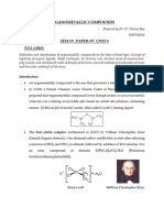 Organometallic Compounds Notes