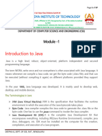 Module 1 Java Notes