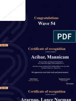 Wave 54 Graduation Certificates 2