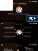 User On-Boarding: IRCTC Rail Connect Mobile Application