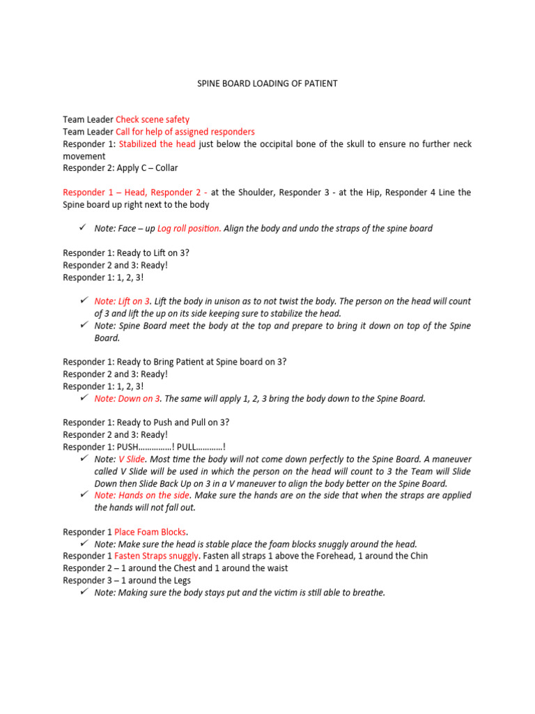 SPINE BOARD MANAGEMENT COMMANDS PDF