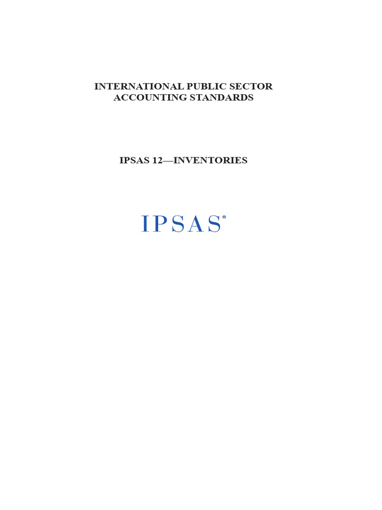 A11-Ipsas 12 | PDF | Inventory | Value (Economics)