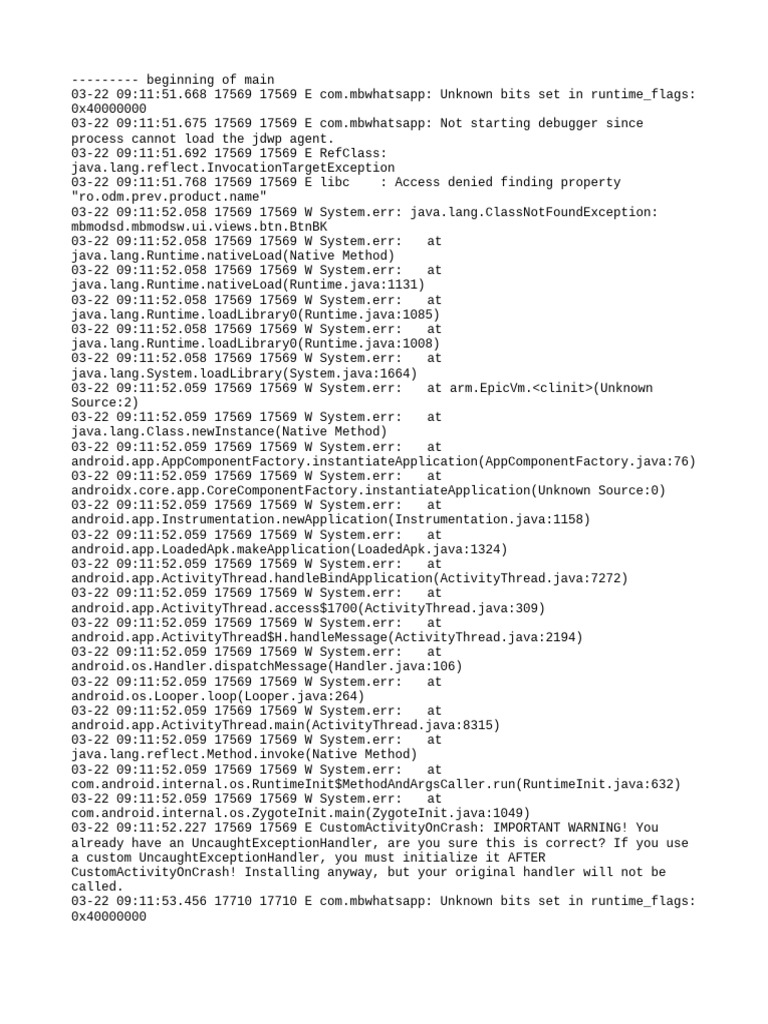 Logcat | PDF | Java (Programming Language) | Android (Operating System)