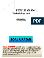 Kaidah Penulisan Soal