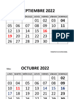 Calendario 2022