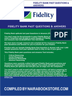 Fidelity Bank Past Questions and Answers