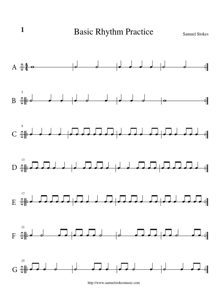 Rhythm Booklet | PDF