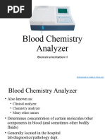 Lecture-9 Blood Chemistry Analyzer