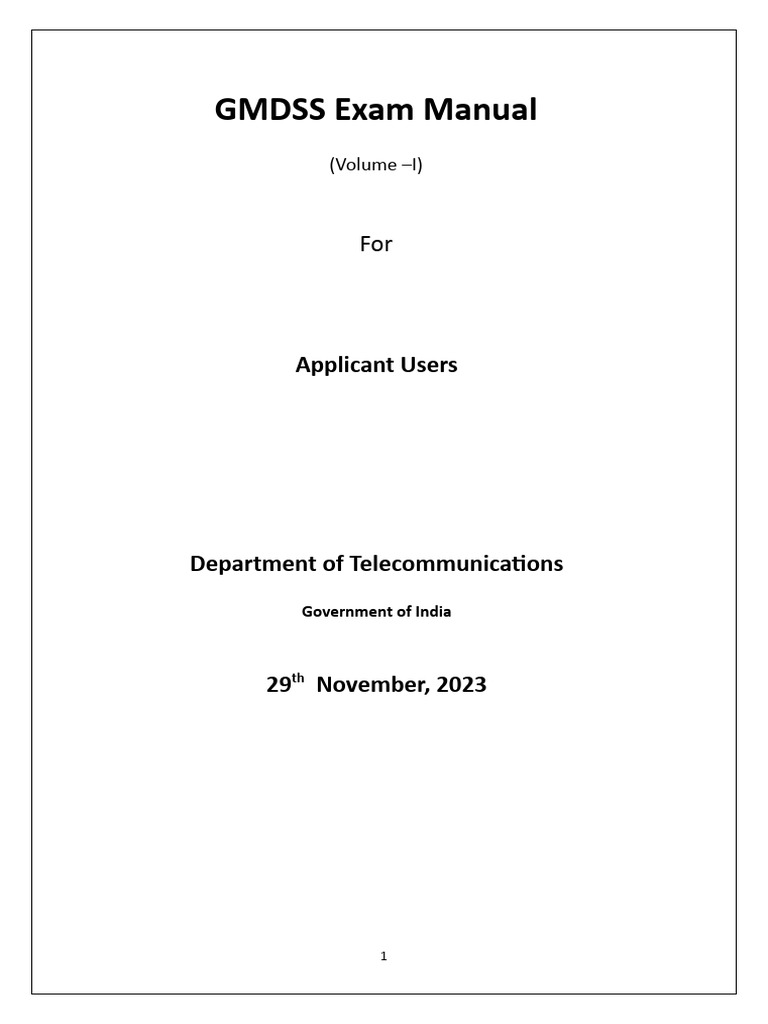 GMDSS Exam User Manual Applicant | Download Free PDF | Computing | Software